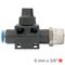 AIRCRAFT Pu Hose Fitting Valve 6mm X 3/8'm